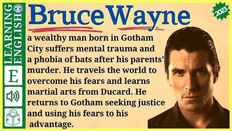 Learn English through Story 🔥 Level 3 – Intermediate English Story - Bruce Wayne | #02
