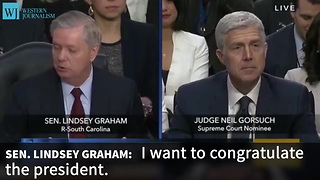 Lindsey Graham Congratulates Trump For Getting Something Right