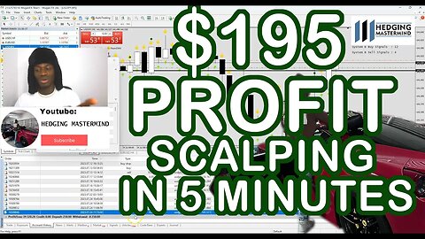How To Make $195 Profit Scalping the 5 Minutes #FOREXLIVE #XAUUSD