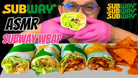 Ultimate ASMR Experience: Savoring Every Bite of a Delicious Subway Wrap |SUBWAY THAILAND#6