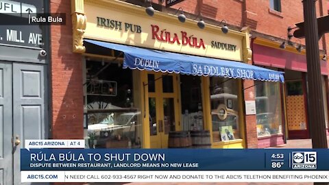 Rula Bula Irish Pub in Tempe to close after dispute with landlord