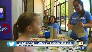 Children get hands on science lessons