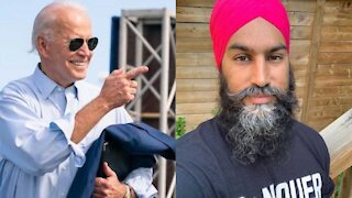 Jagmeet Singh Is Already Using Joe Biden's New Policies To Roast Justin Trudeau