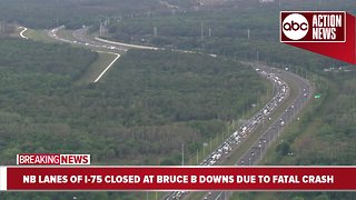 Fatal accident shuts down parts of northbound I-75 in Hillsborough County