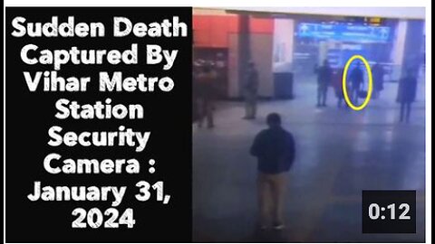Sudden Death Captured By Vihar Metro Station Security Camera : January 31, 2024