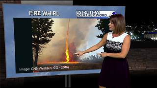 Rachel's Wednesday Wx Word: FIRE WHIRL