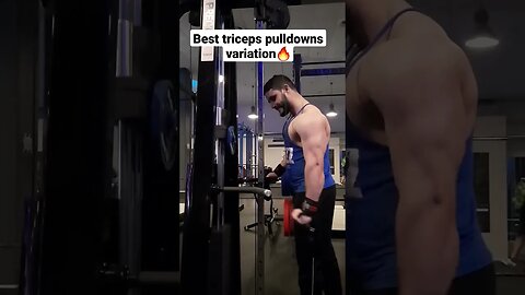 best triceps pulldowns variation🔥 tricep workout #shorts