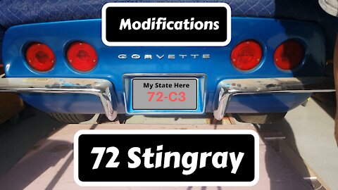 72 Corvette Modifications
