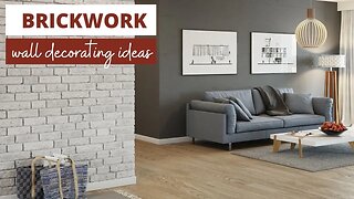 Brickwork in a modern interior | Wall decorating ideas | Brickwork in a modern interior