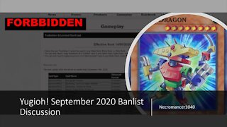 Yugioh September 2020 Banlist Discussion - Necromancer1040