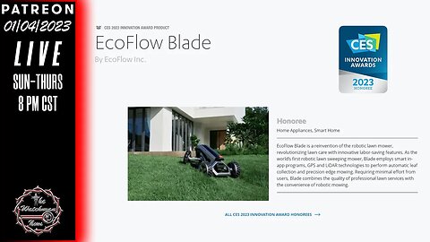The Watchman News - Ecoflow Blade - CES 2023 Innovation Award Honoree Livestream Event #idunnonuttin