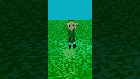 Toon Link waves hello