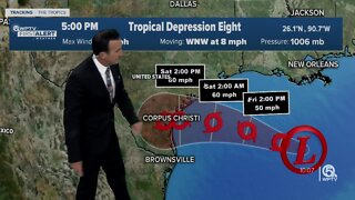 Tropics are active with Tropical Storm Gonzalo, Tropical Depression 8