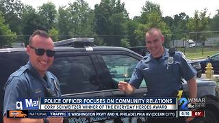 Police officer focuses on community relations