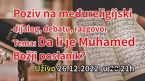 Međureligijski dijalog - Da li je Muhamed Božji poslanik | Pax Vobiscum