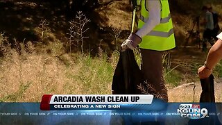 Tucson Clean and Beautiful volunteers celebrate a year's plus work of picking up trash