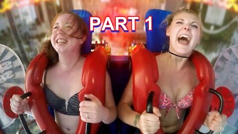 ROLLER COASTER FAILS - Passing out compilation PART 1