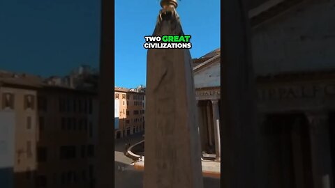 The Ancient Egyptian Obelisk that sits outside the Roman Pantheon 🏛️