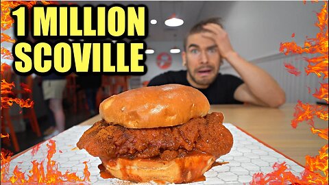 2 MINUTES TO FINISH?! DEATHLY GHOST PEPPER HOT CHICKEN SANDWICH CHALLENGE