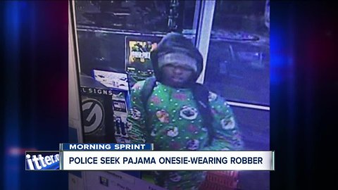 Can you recognize this pajama onesie-wearing robber in Cheektowaga?