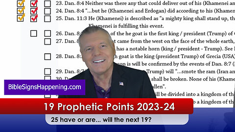 Bible Signs Happening - 19 Bible prophetic points 2023 - 2024