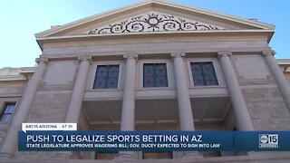 Arizona Senate sends bill to legalize sports gambling to governor’s desk