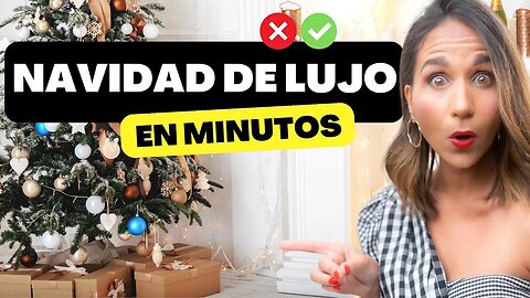 DECORA NAVIDAD Fácil y Rápido, Tú Mismo! 😱 Haz Esto YA! y Logra Interiores de Lujo