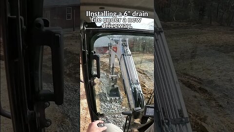 Installing 6" drain tile under new driveway for water erosion