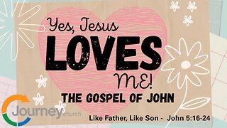 Like Father, Like Son - John 5:16-24