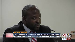 No money for wrongful convictions unit in WyCo