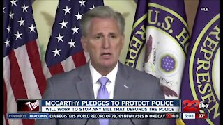 McCarthy pledges to protect police