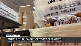 SOS: No legal mechanism for GOP Wayne County canvassers to rescind votes