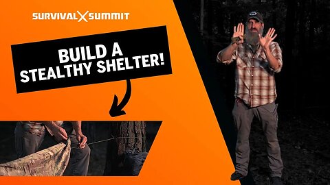 Build A STEALTHY Poncho Shelter!