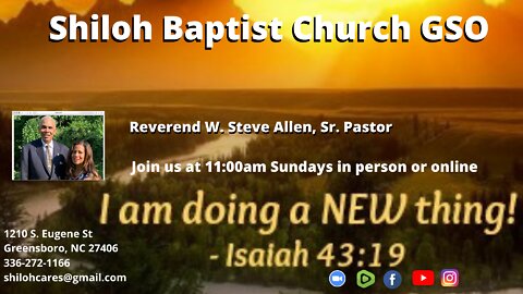 Shiloh Baptist Church of Greensboro, NC April 3, 2022