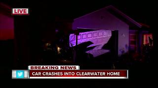 Driver crashes vehicle into home in Clearwater