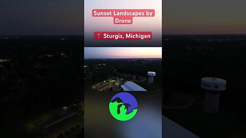 #Sunset #Landscapes by #Drone- Sturgis, #Michigan- Great Lakes #weather