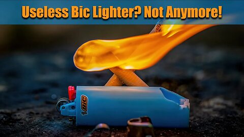 Ignite Fires with Dead Bic Lighter: Awesome Survival Secret!