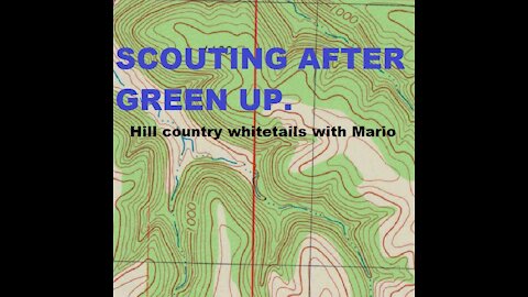 Hill Country - Scouting for Deer After Green Up