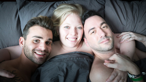 Two Men And A Woman Share A Unique Menage A Trois