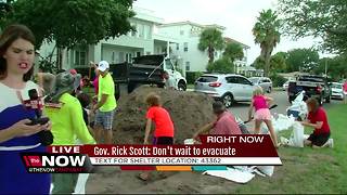 Governor Scott urges people not to wait to evacuate