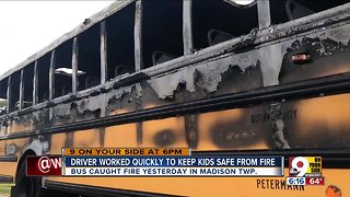 Bus driver worked quickly to keep kids safe from fire