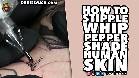 How To Stipple Whip Pepper Shade On Human Skin Like A Pro!