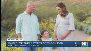 Family of three contracts COVID-19
