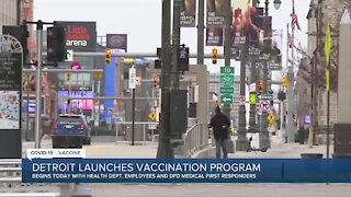 Detroit launches COVID-19 vaccination program Wednesday