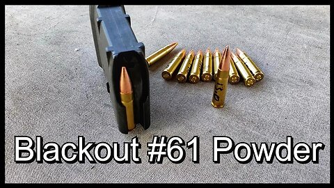 American Reloading Blackout #61 Pull Down Powder - 300blk Initial Ladder Testing With 147gr FMJ