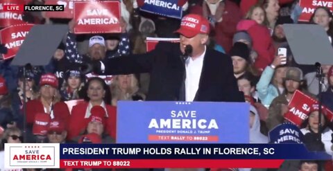 President Trump Becomes The Real Upstate Voice Tonight In South Carolina. #MAGA