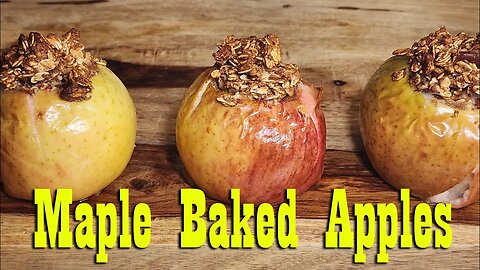 Homemade Maple Baked Apples ~ The Perfect Fall Recipe