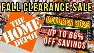 Home Depot Fall Clearance Sale October 2023