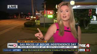 Gas prices go up before 4th of July weekend