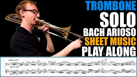 BEST TROMBONE SOUND! J.S.Bach "Arioso" - Lukas Helsel. Play Along!